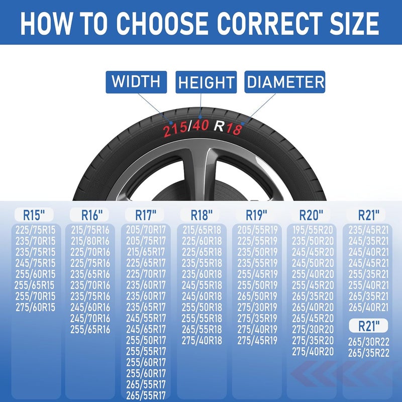BasaltAuto Automotive Snow Socks for Tire Red XXL Textile Snow Chains Fabric Car Chains, 2 Pairs of Gloves Winter Accessories SUV Trucks Pickup Winter Emergency EN 16662-1:2020 Standard 2XLarge - Image 2